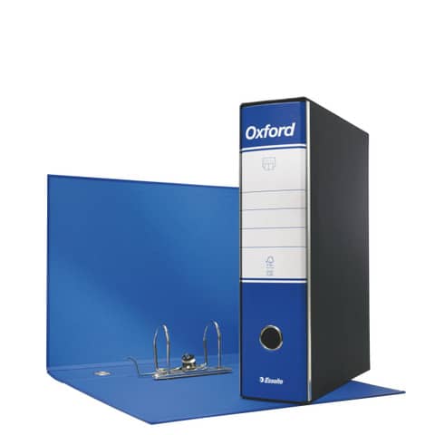 Registratore con custodia Esselte G85 Oxford protocollo 29,5x35 cm - dorso 8 cm blu - 390785050